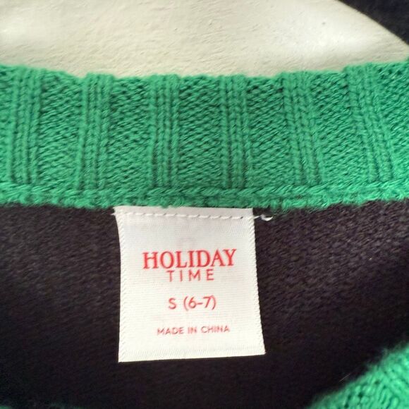 Holiday Time Kids Size Small Game On Holiday Sweater - Picture 2 of 5